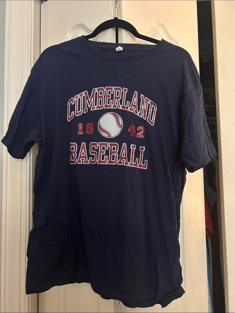 Cumberland University Baseball Navy Graphic Tee